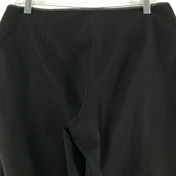 Bianca Nygard Pants Women's Nylon Size 10 Black Mid Rise Zipper Button Closure - Picture 5 of 12
